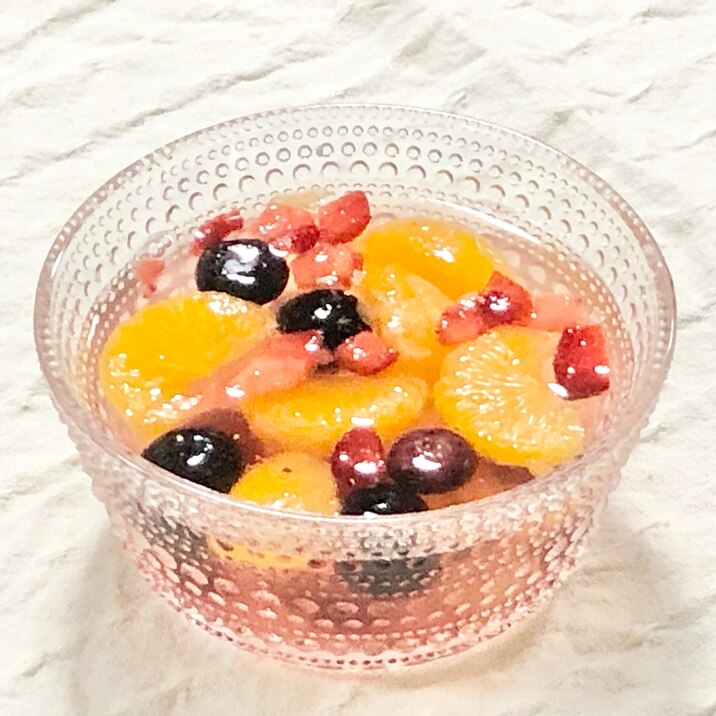 簡単 フルーツポンチ レシピ 作り方 By くろみつきなこもち 楽天レシピ